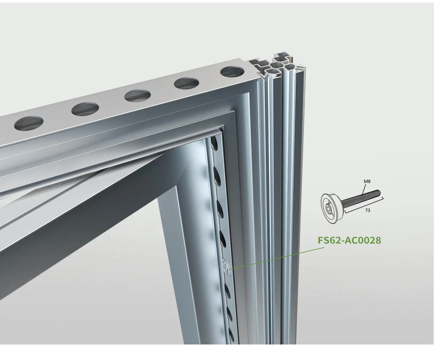 62mm Modular Double-Swing Door