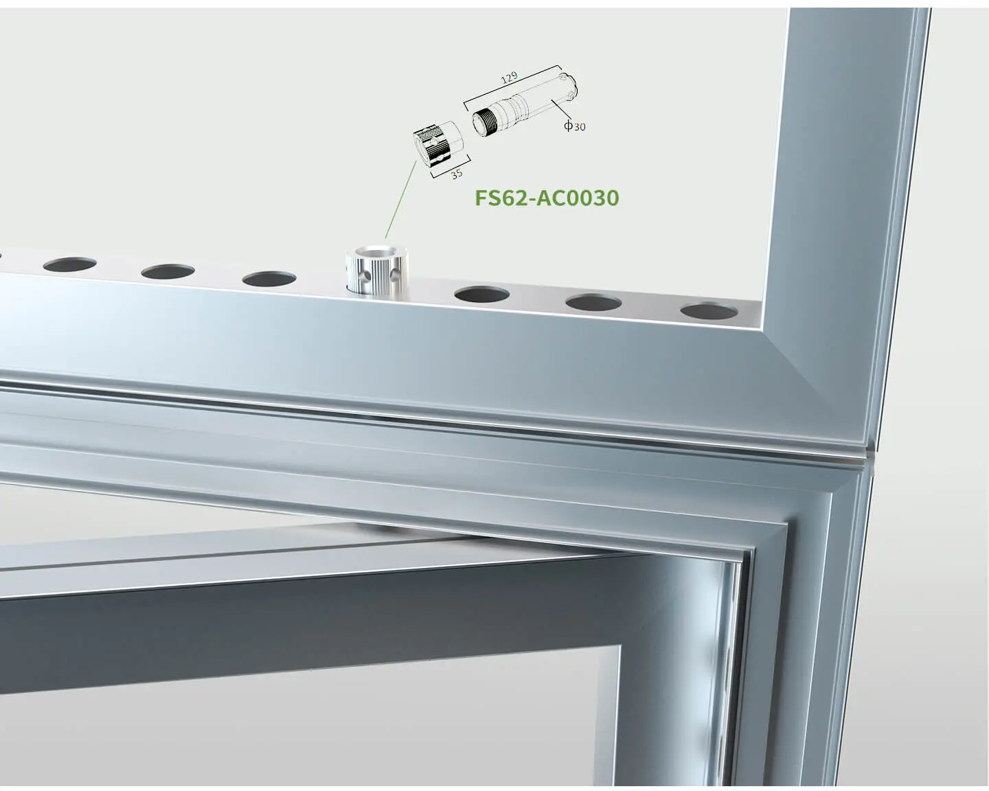 62mm Modular Double-Swing Door