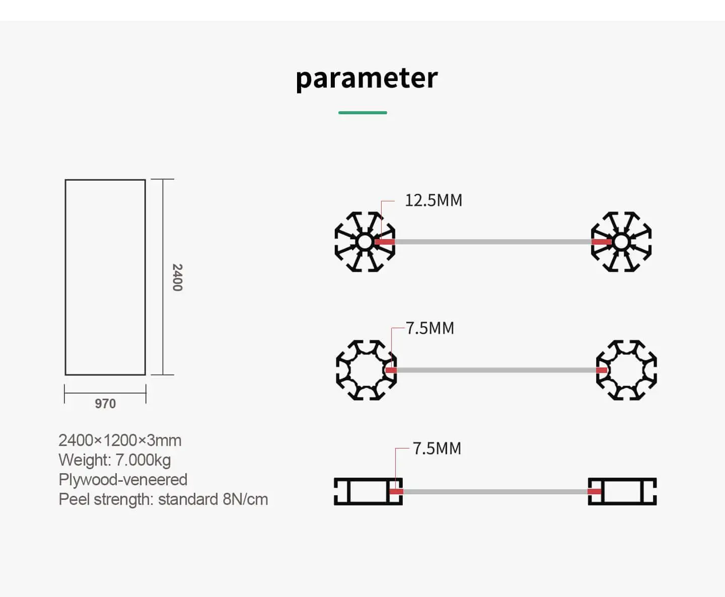 LT-ZSH321 Panel with White PVC Film