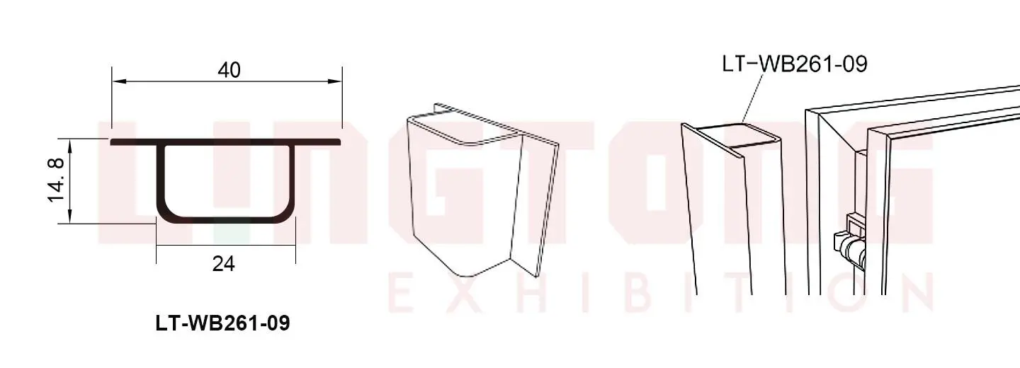 LT-WB261-09 Side Cover For Complete-set Wall Panel