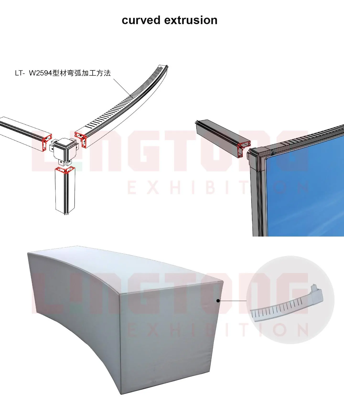 LT-W2594 Fabric Extrusion for the Cube Structure