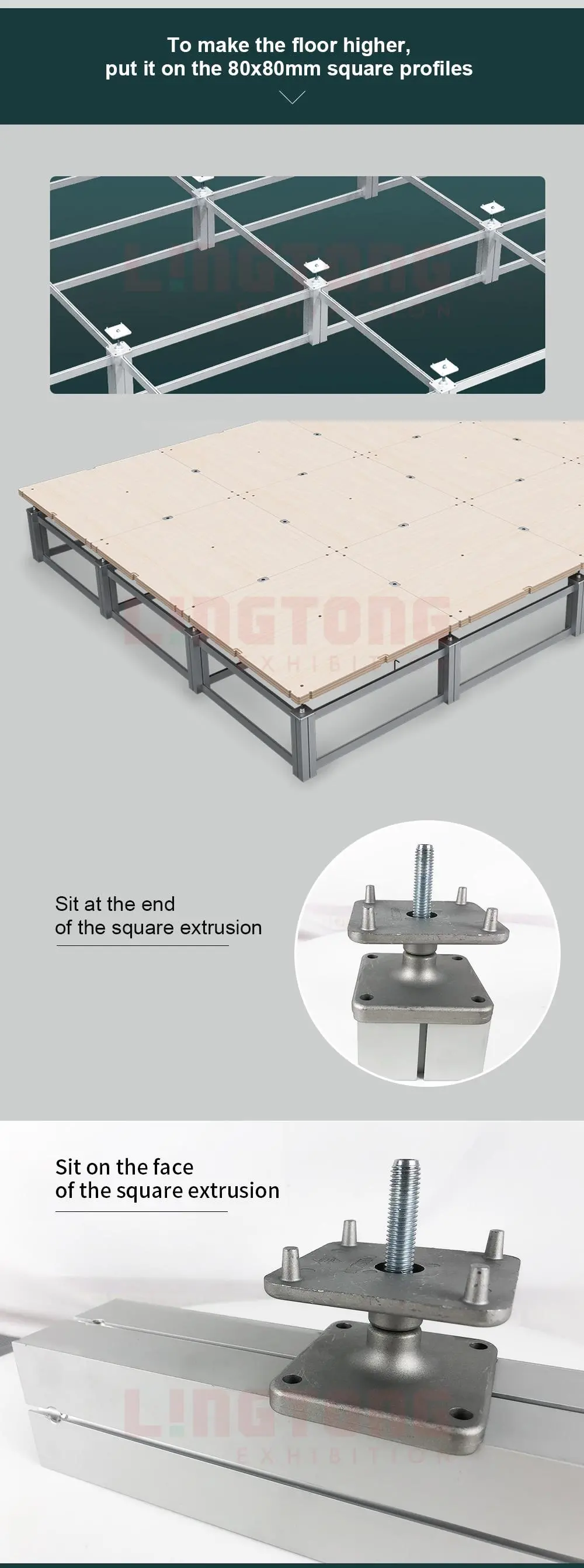LT-MPL3  Wooden Panel For Adjustable Rised Foot Floor System