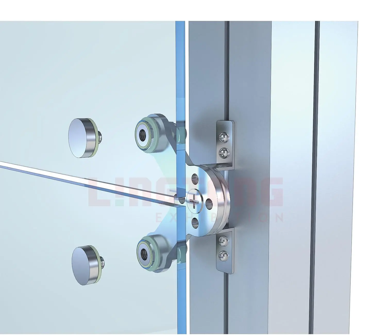 LT-E160402 Glass/Panel Retainer For Acrylic Panel Wall