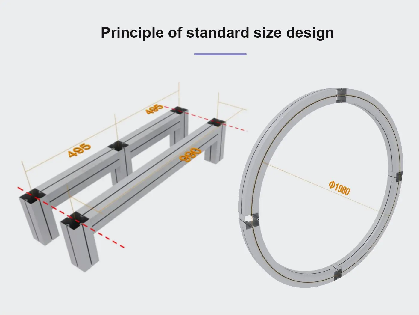 LT-M313 Square Extrusion/80mm For Booth Design