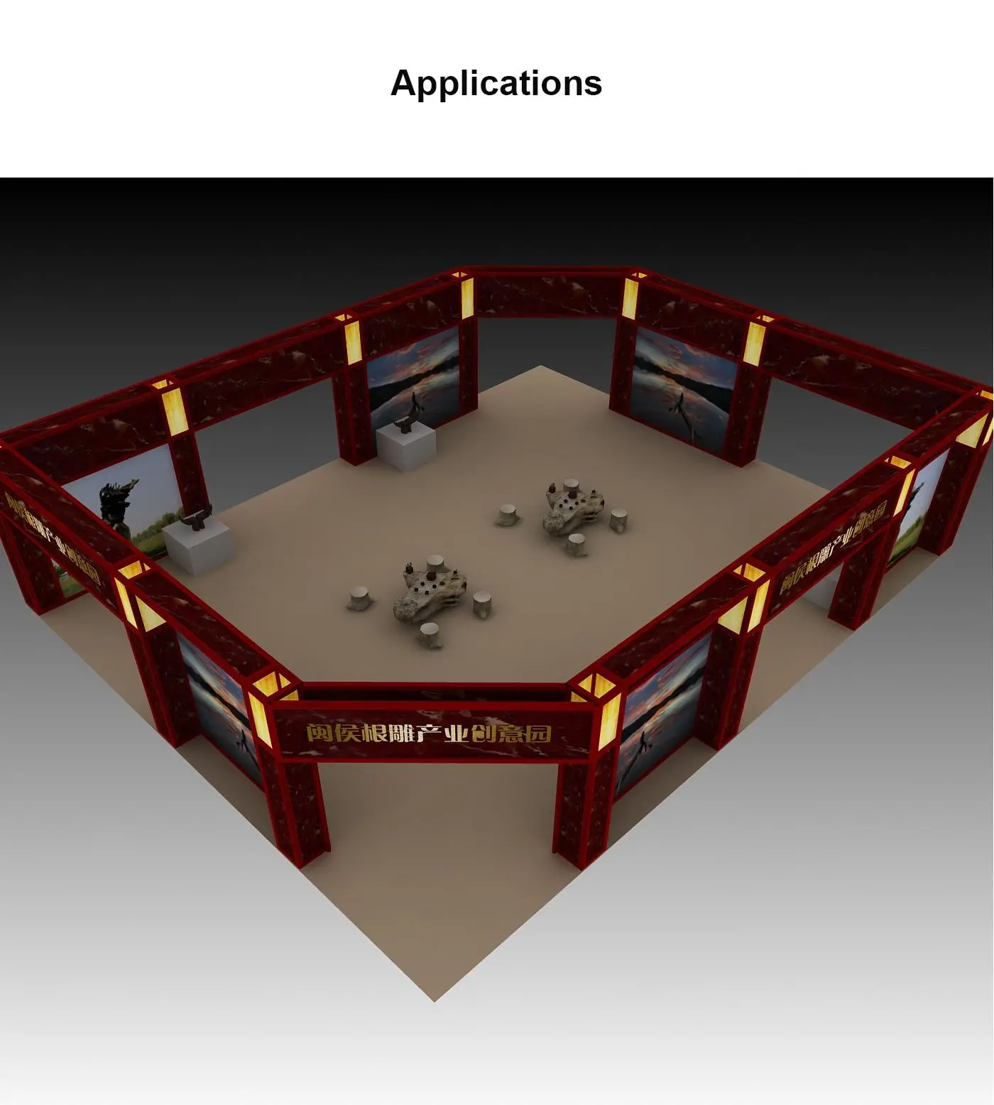 LT-M619 Connecting Extrusion 45° /100mm For Custom Exhibits