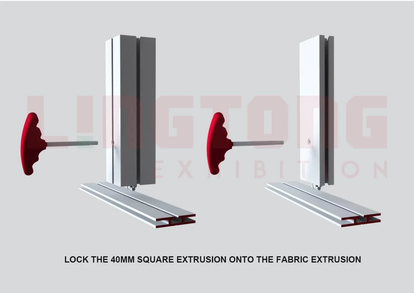 LT-W2589 Double Side Fabric Extrusion/40mm for Fexing SEG Fabric