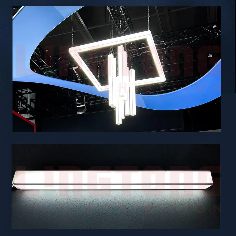 LT-DG930A 80mm Square Extrusion four sides open with Led Strips on Four Sides