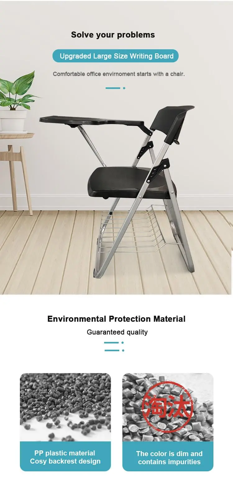 LT-ZET-16 PP Plastic Stackable Chair