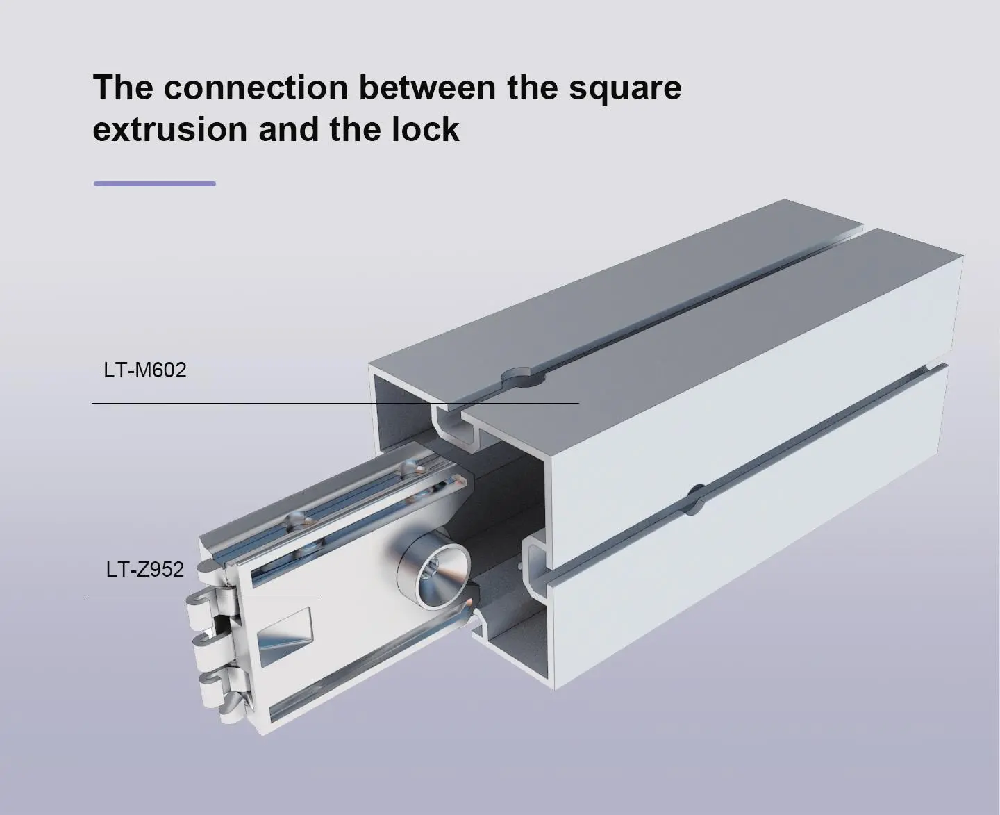 LT-M602 Square Extrusion/60mm For Trade Show