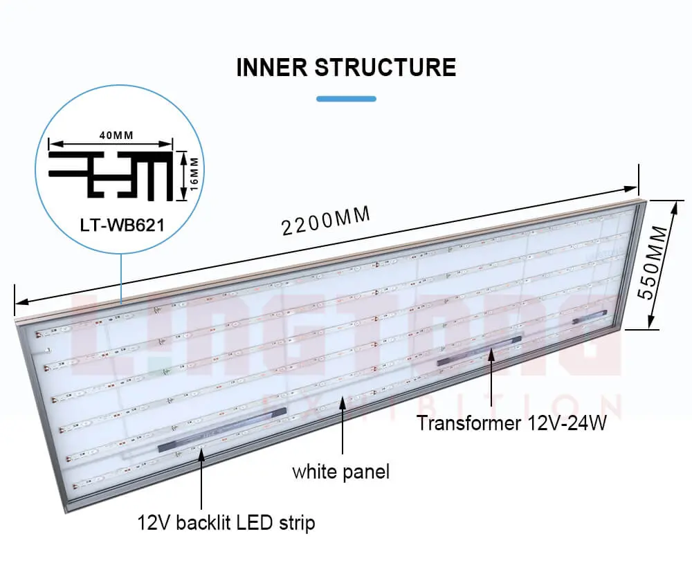 LT-WB621 SEG Fabric Fascia Lightbox