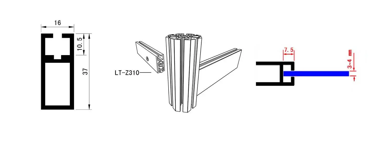LT-Z310 Beam Extrusion/37mm
