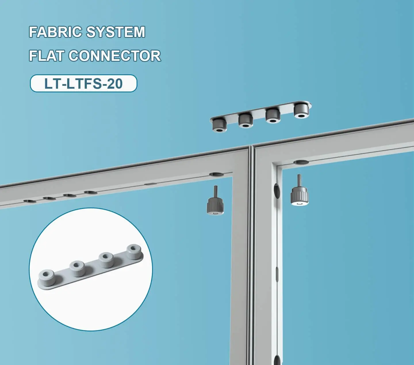 LT-LTFS-20 Flat Connector Tooless Pin Connector for Fast Wall Frame