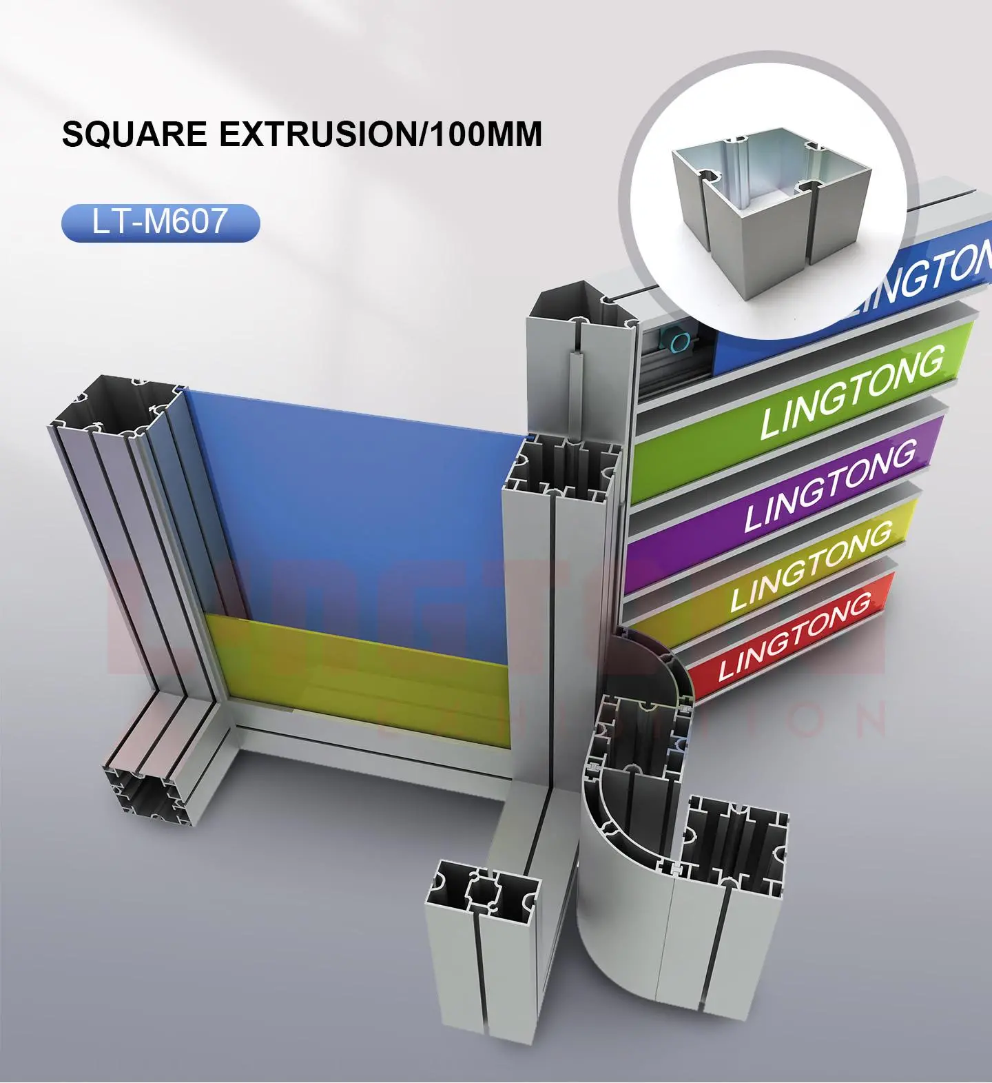 LT-M302A Square Extrusion/80mm For Exhibition Booth