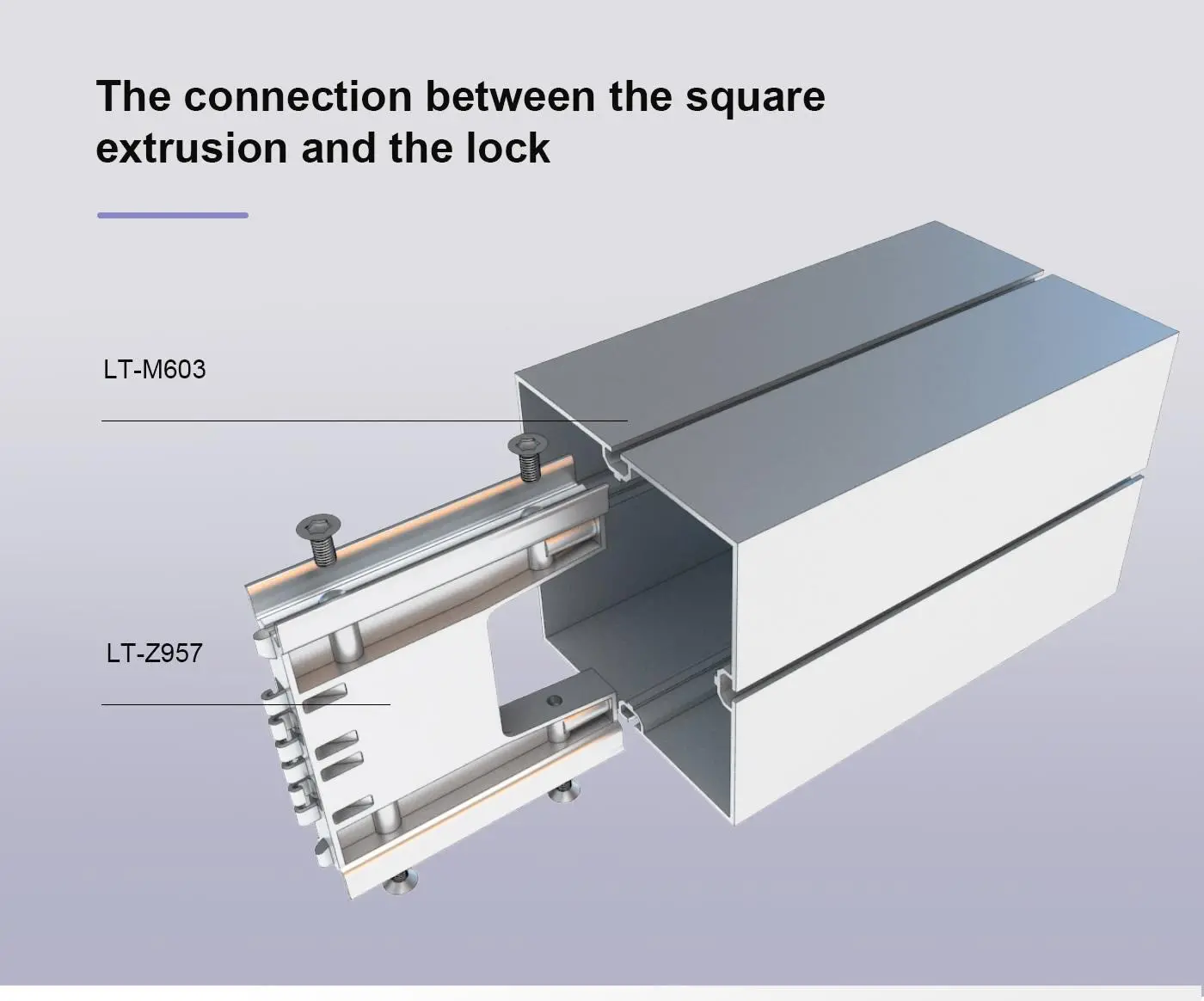 LT-M603 Square Extrusion/120mm For Exhibition Stand