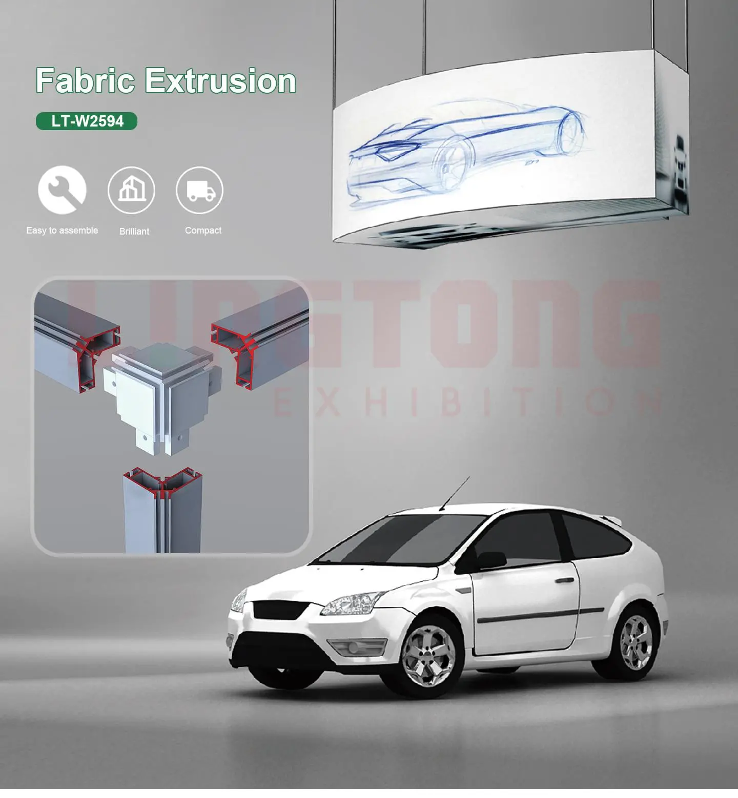 LT-W2594 Fabric Extrusion for the Cube Structure