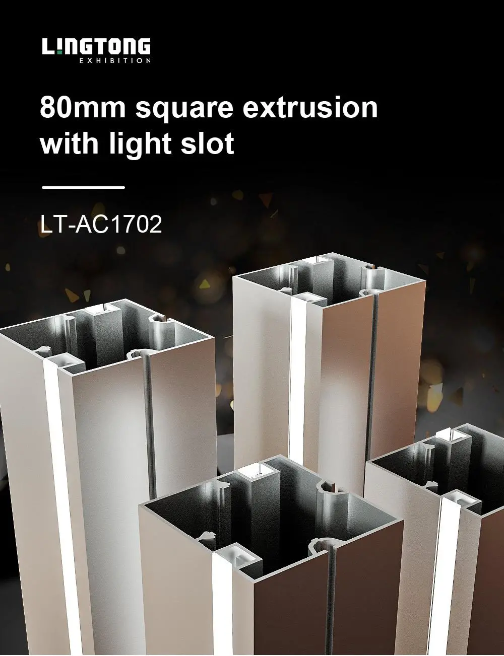 LT-AC1702 Square Extrusion/80mm For Exhibition Stand
