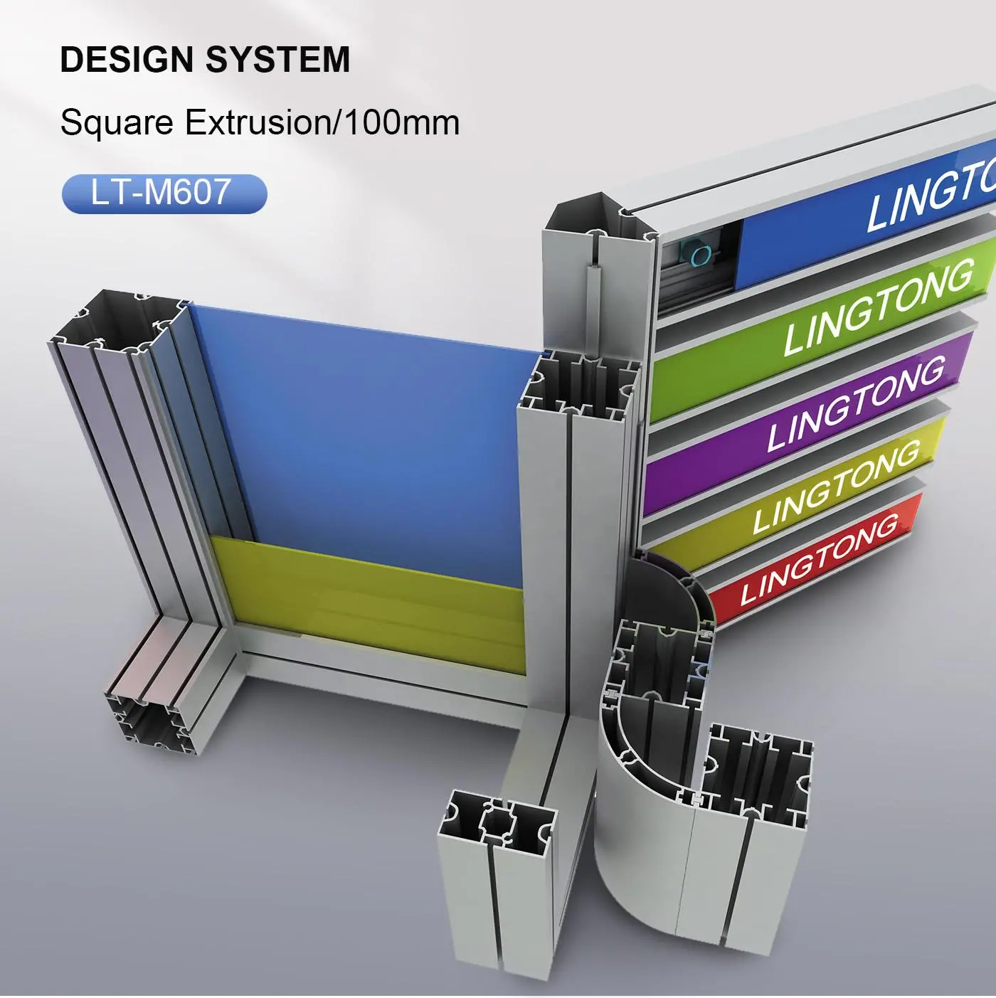 LT-M607 Square Extrusion/100mm For Exhibition Backdrop Wall