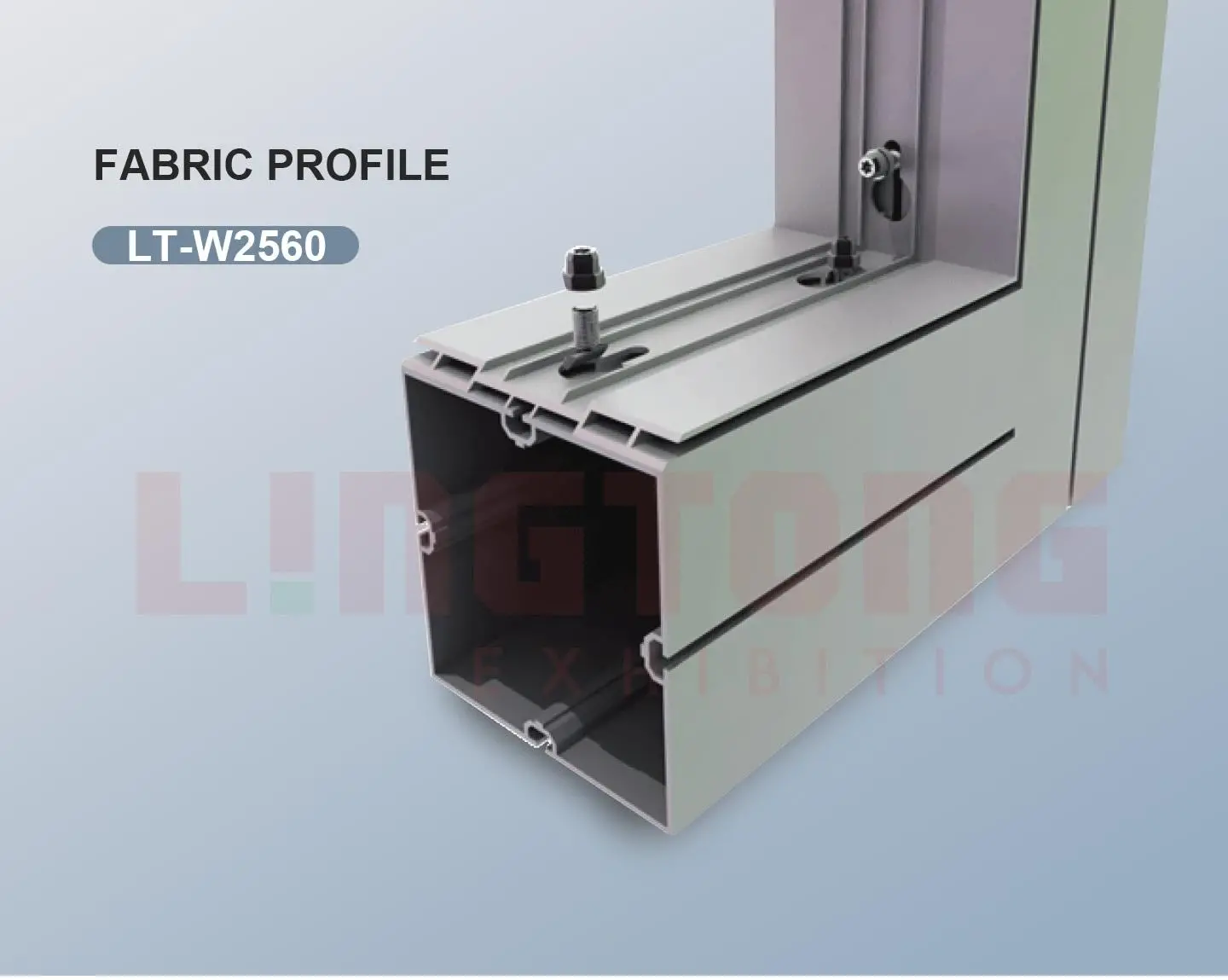 LT-W2560 Fabric Frame Extrusion/120mm for Fixing SEG Fabric