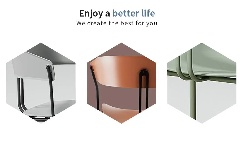 LT-ZET-02 Powder-Coated Steel Tube Frame Stackable Chair with PP Back and Seat