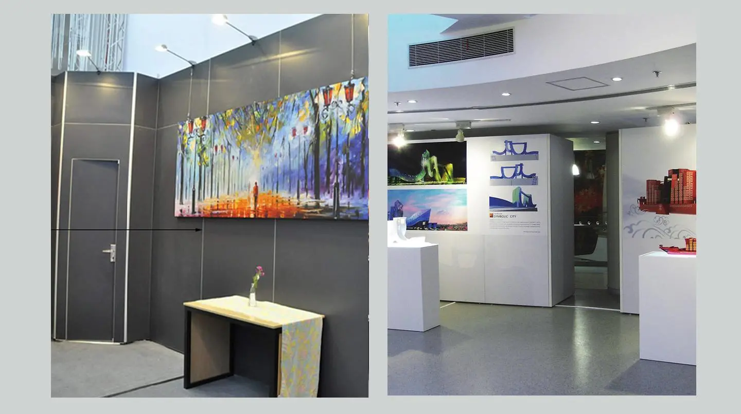 LT-WB261-17 Connecting Post /60° For Modular Exhibition Backdrop Wall