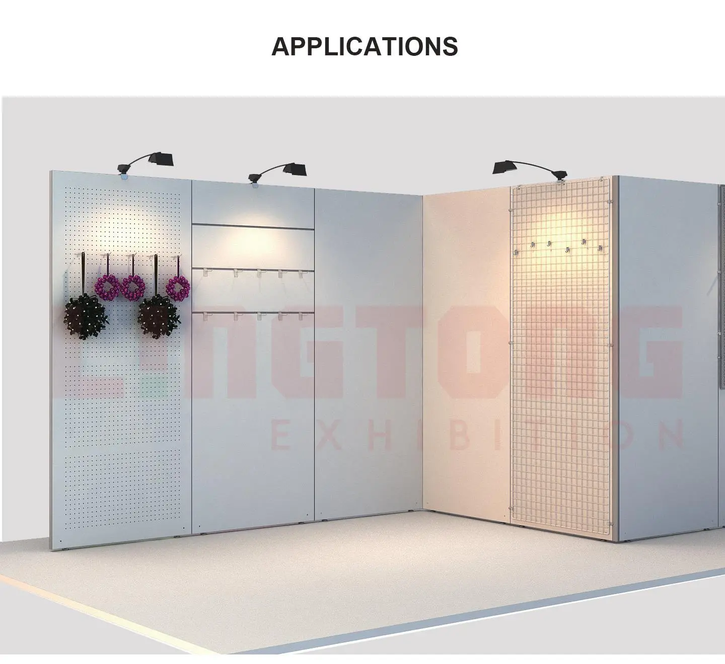 LT-WB261-02 Connecting Post For 90 Degree Corner For 40mm Exhibition Wall