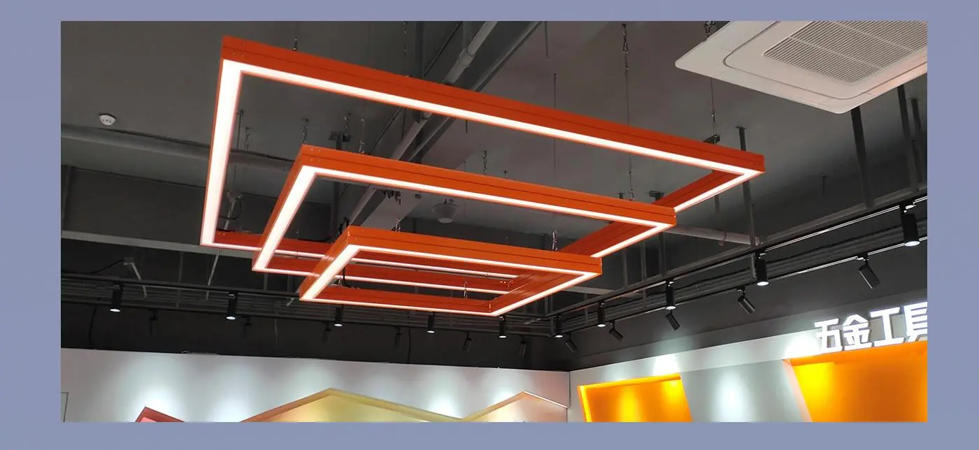 LT-M341 Open Square Extrusion/80mm For Modular Trade Show Booth