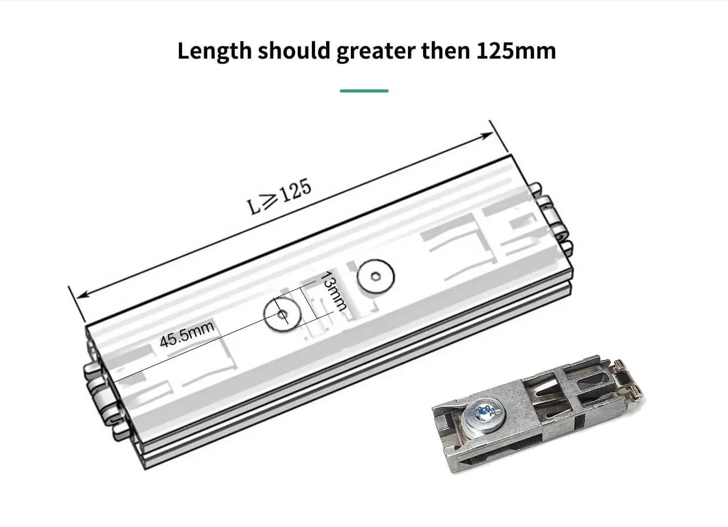 LT-Z981F Tension Lock for Shell Scheme Standard Booth (Zinc Shell+Eccentric Button+Triple Spring Hoo