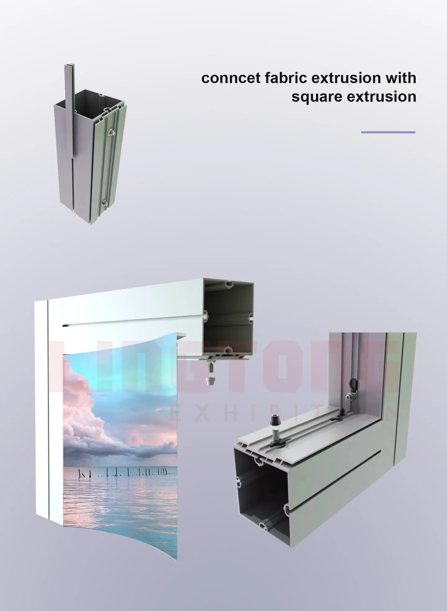 LT-M302A Square Extrusion/80mm For Exhibition Booth