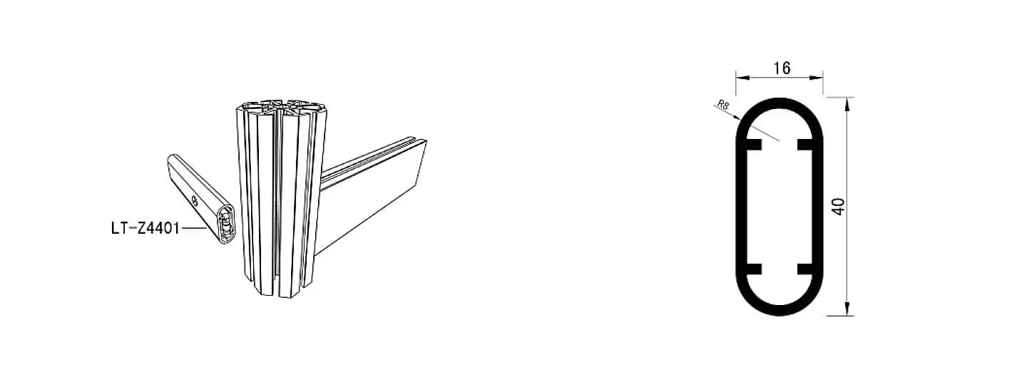 LT-Z4401 Beam Extrusion/40mm