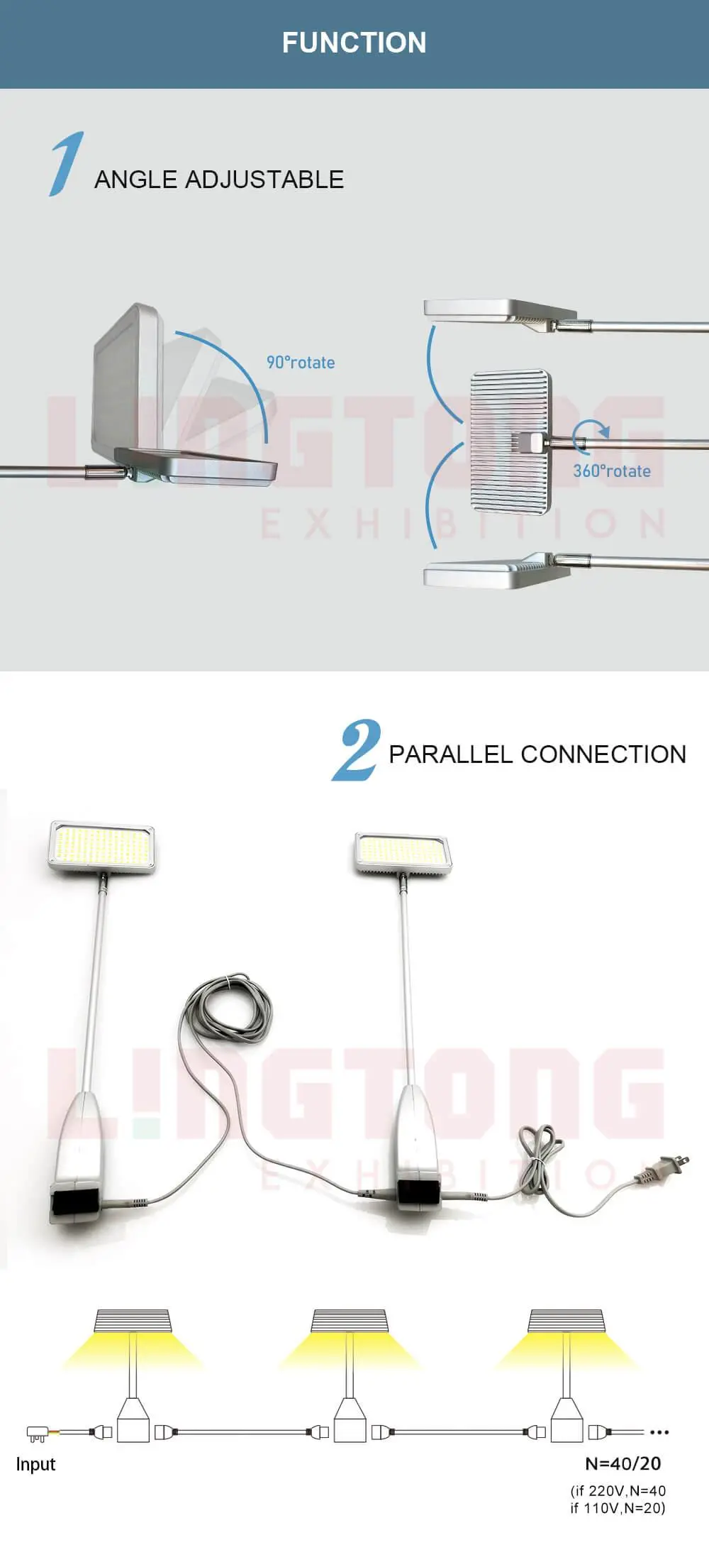 LT-DG521 Led lamp with sockets (transformer built in)