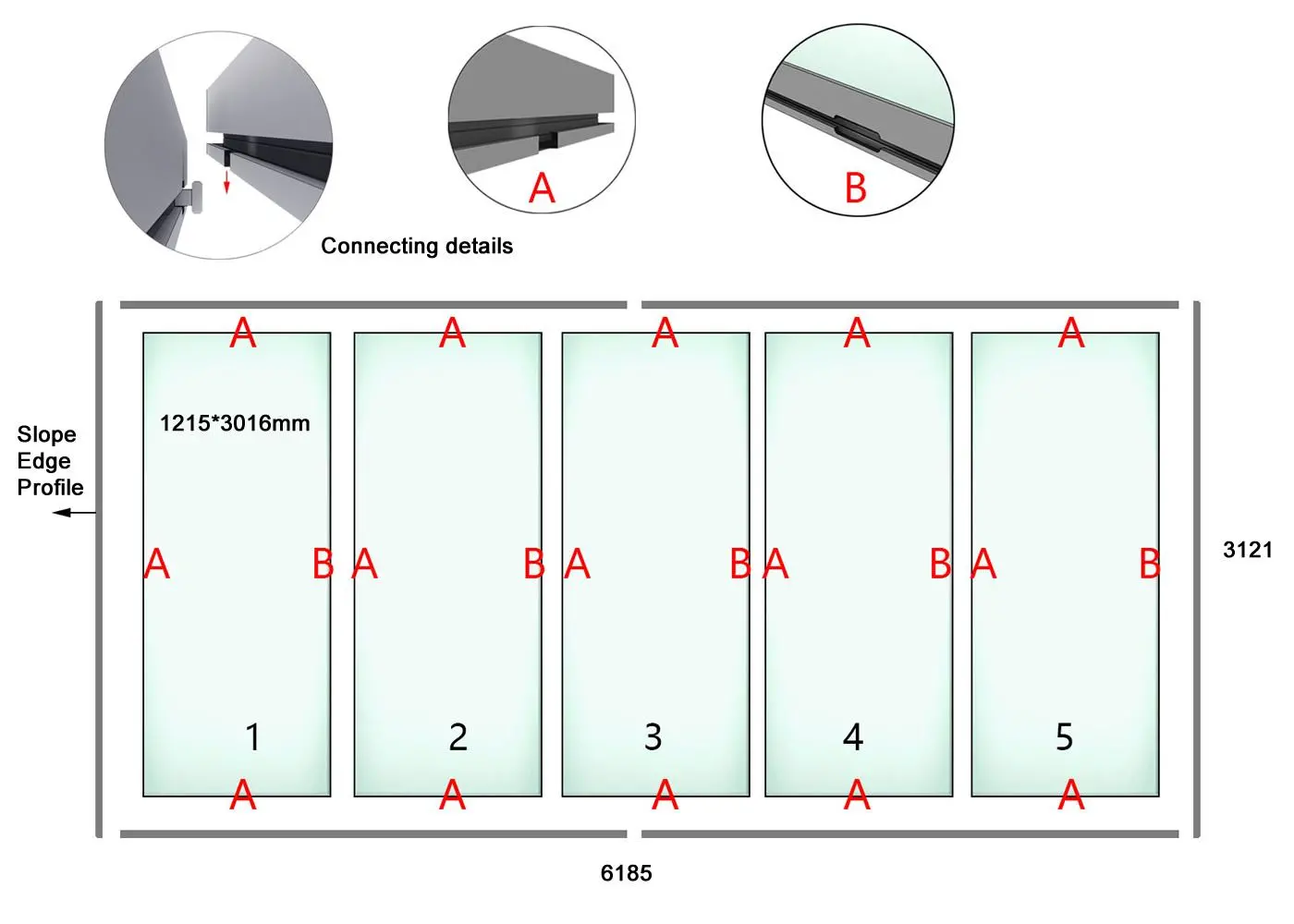 LT-BM04.05B Crystal Floor for Retail Shop